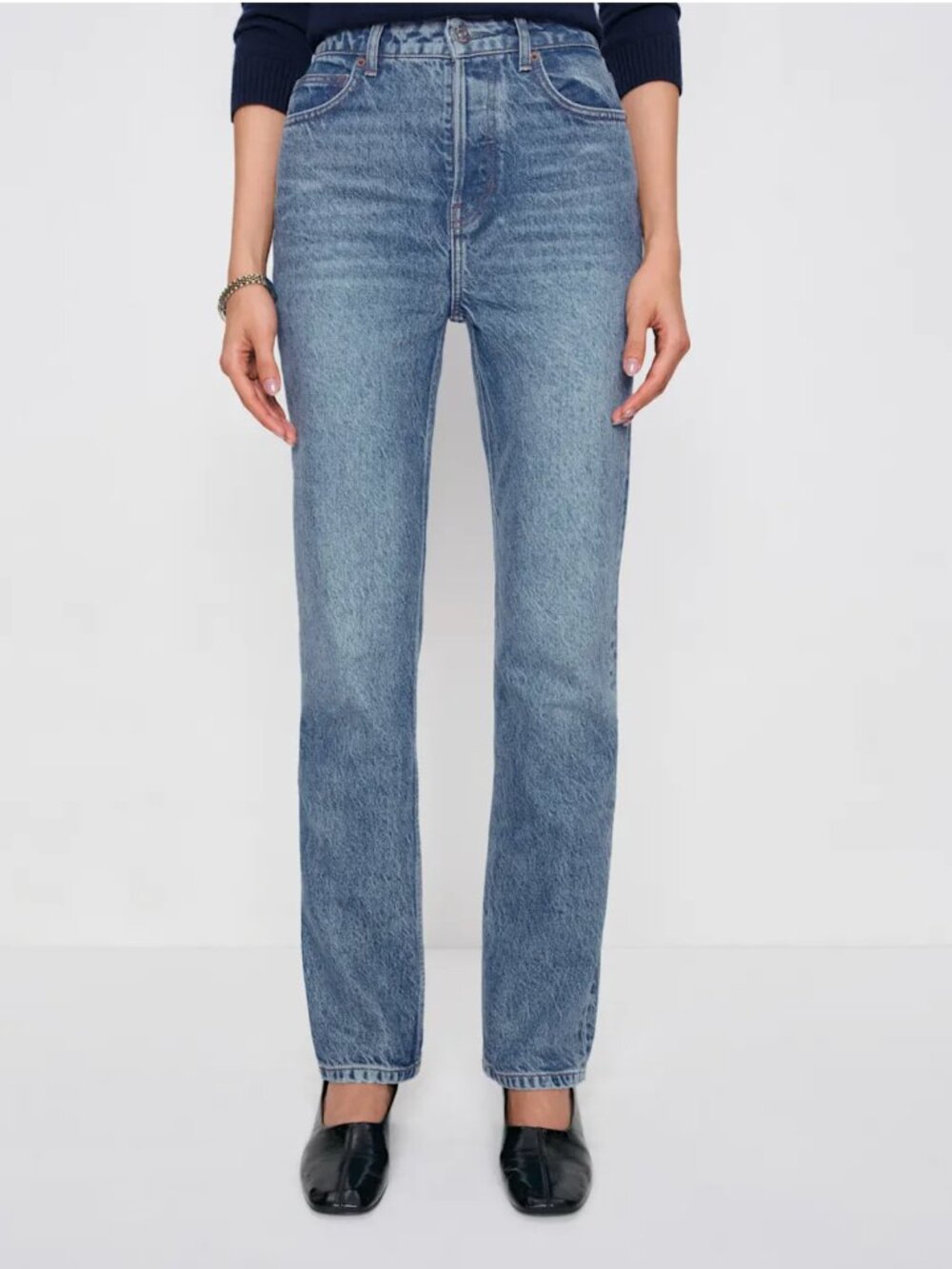 Reformation Cynthia High Rise Straight Jeans